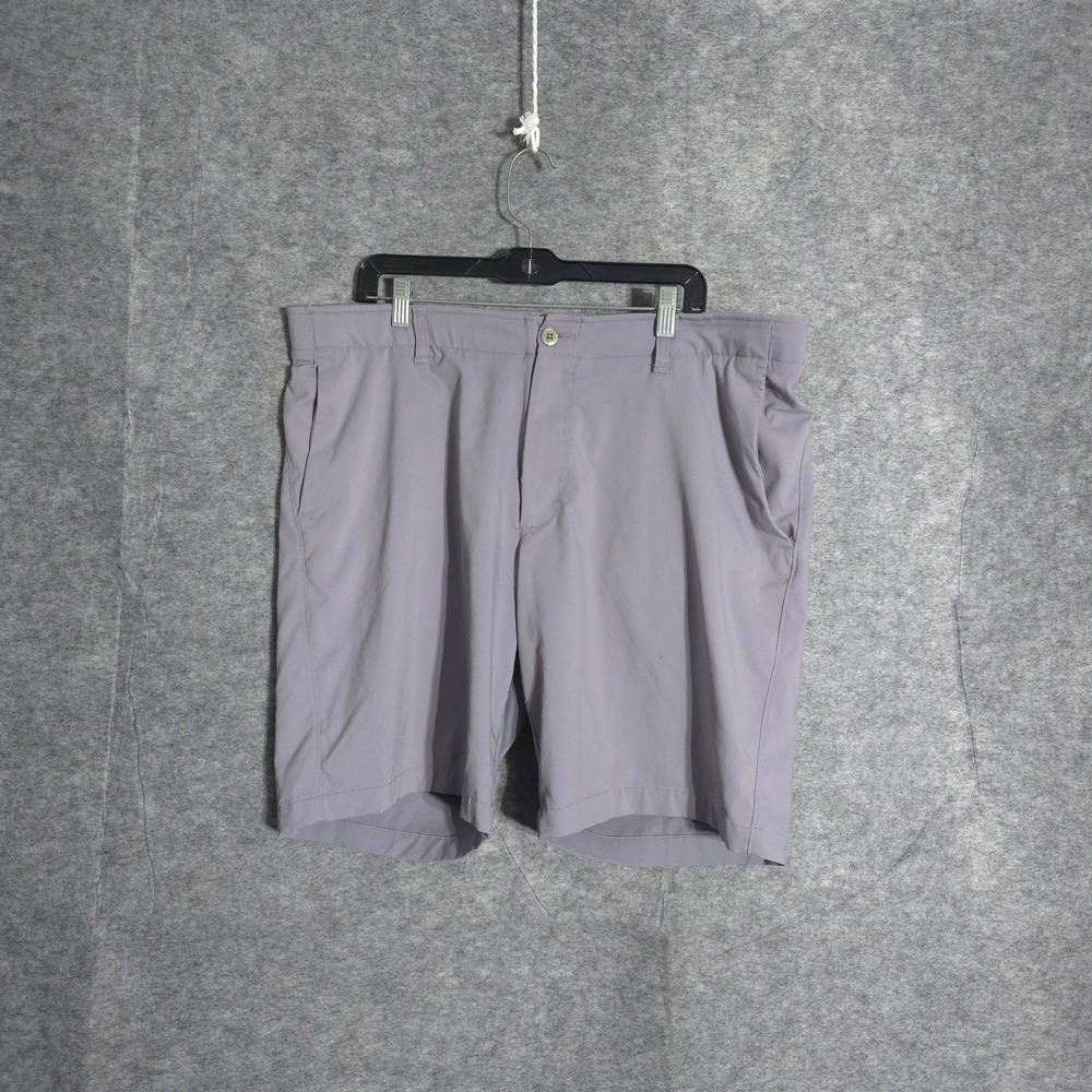 Under Armour Golf Shorts Mens 42 Gray Performance Stretch Gripper Waistband 10"
